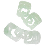 5x Jade Anhänger, Doppel-Schloss, Schmuckteile, Schmuck DIY 5x Jade Anhänger, Doppel-Schloss, Schmuckteile, Schmuck DIY